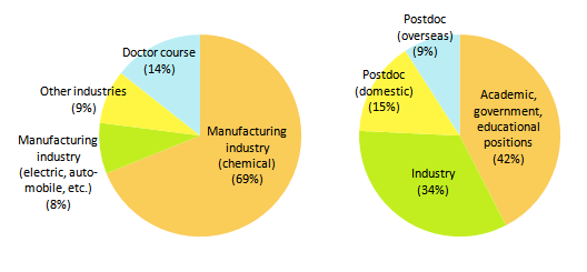 postgraduate pie graph